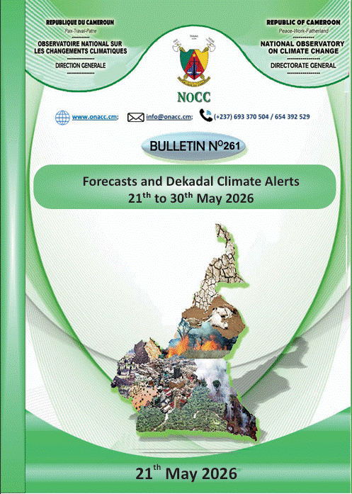 Information note for Forecasts and Dekadal Climate Alerts Bulletin N°261 For 21st to 30th May, 2026