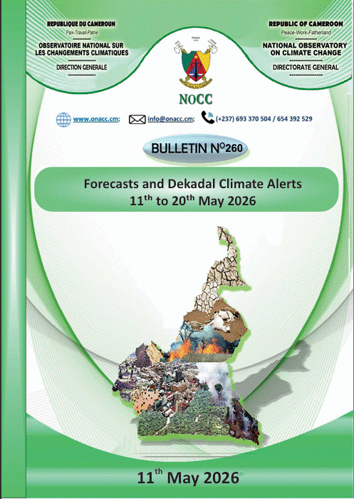 Information note for Forecasts and Dekadal Climate Alerts Bulletin N°260, For 11th to 20th May 2026.